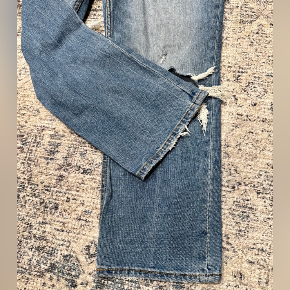 Abercrombie & Fitch Ultra High Rise Ankle Straight Jeans Size 0/25 - Picture 2 of 6